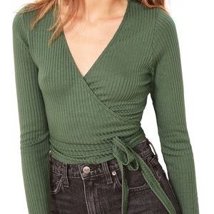 Reformation Wrap Top